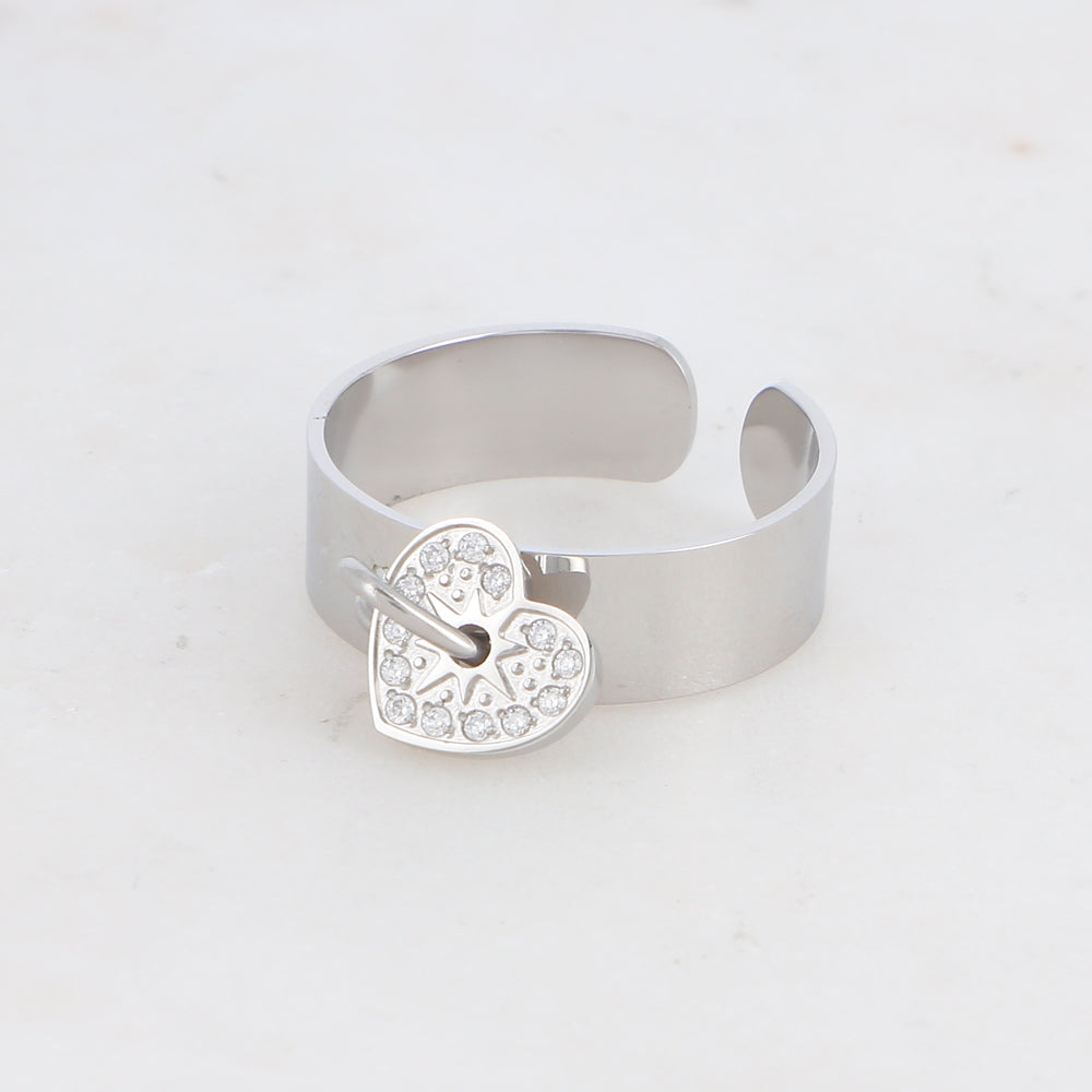 Bague "Emily" argentée