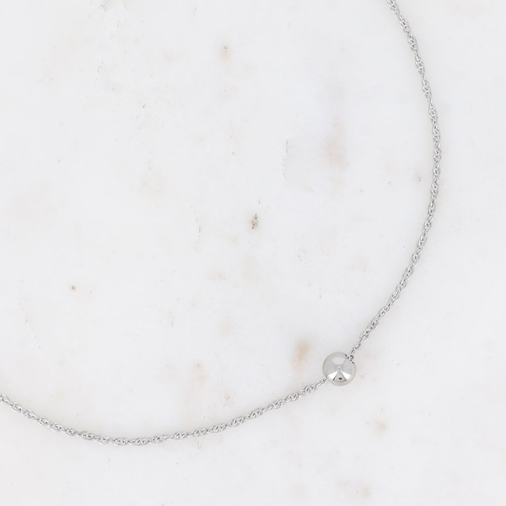 Collier "Badia" argenté