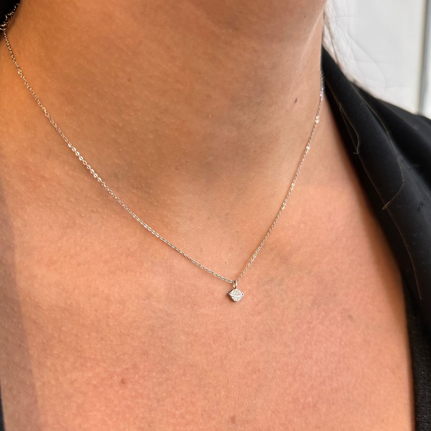 Collier "Céleste" argenté