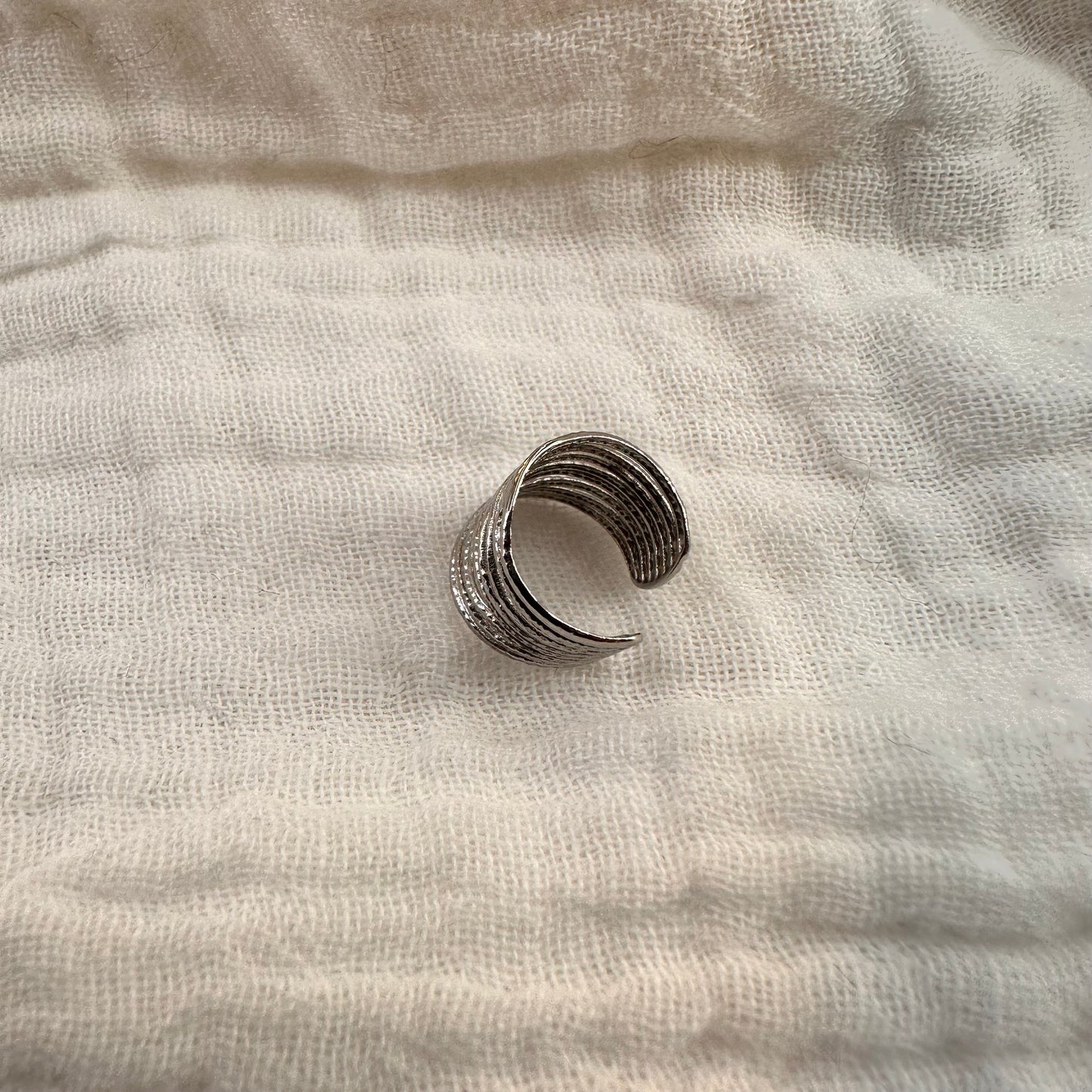 Earcuff "Daphné" argenté
