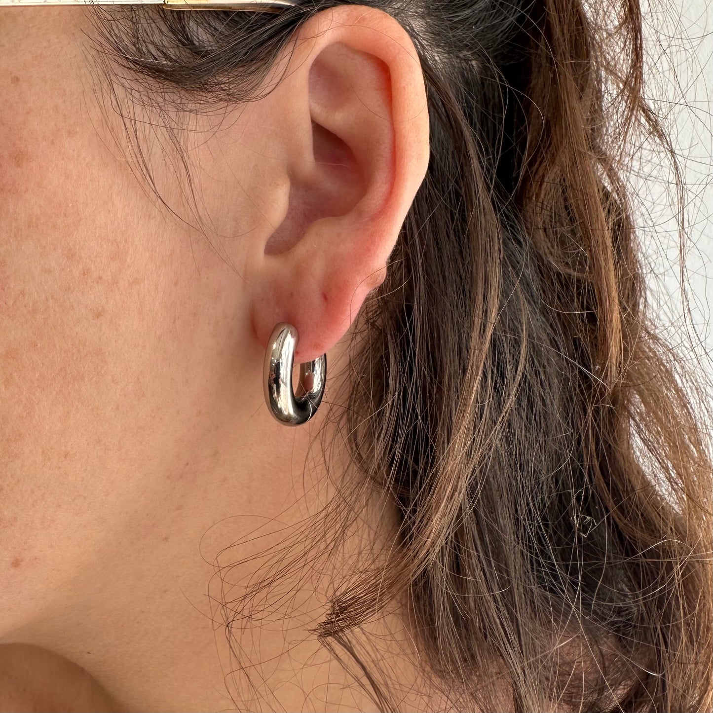 Créoles "Raia" argentées