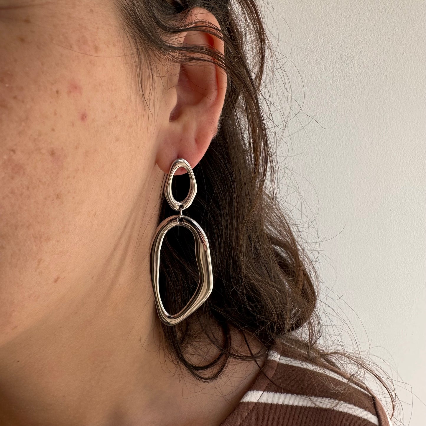 Boucles d'oreilles "Adele" argentées