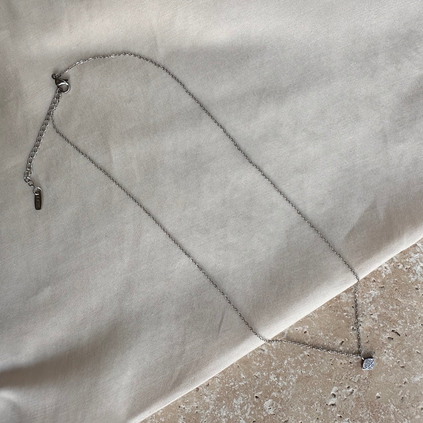 Collier "Céleste" argenté