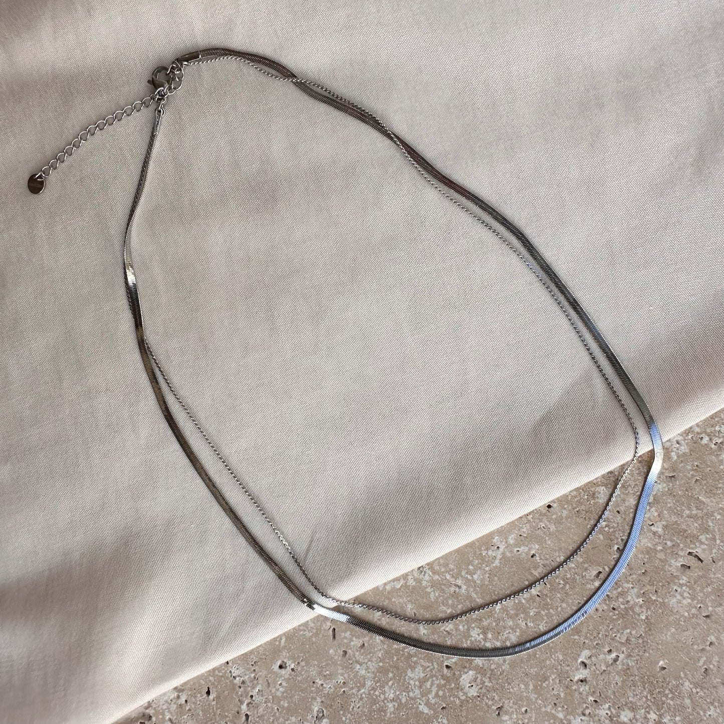 Collier "Junon" argenté