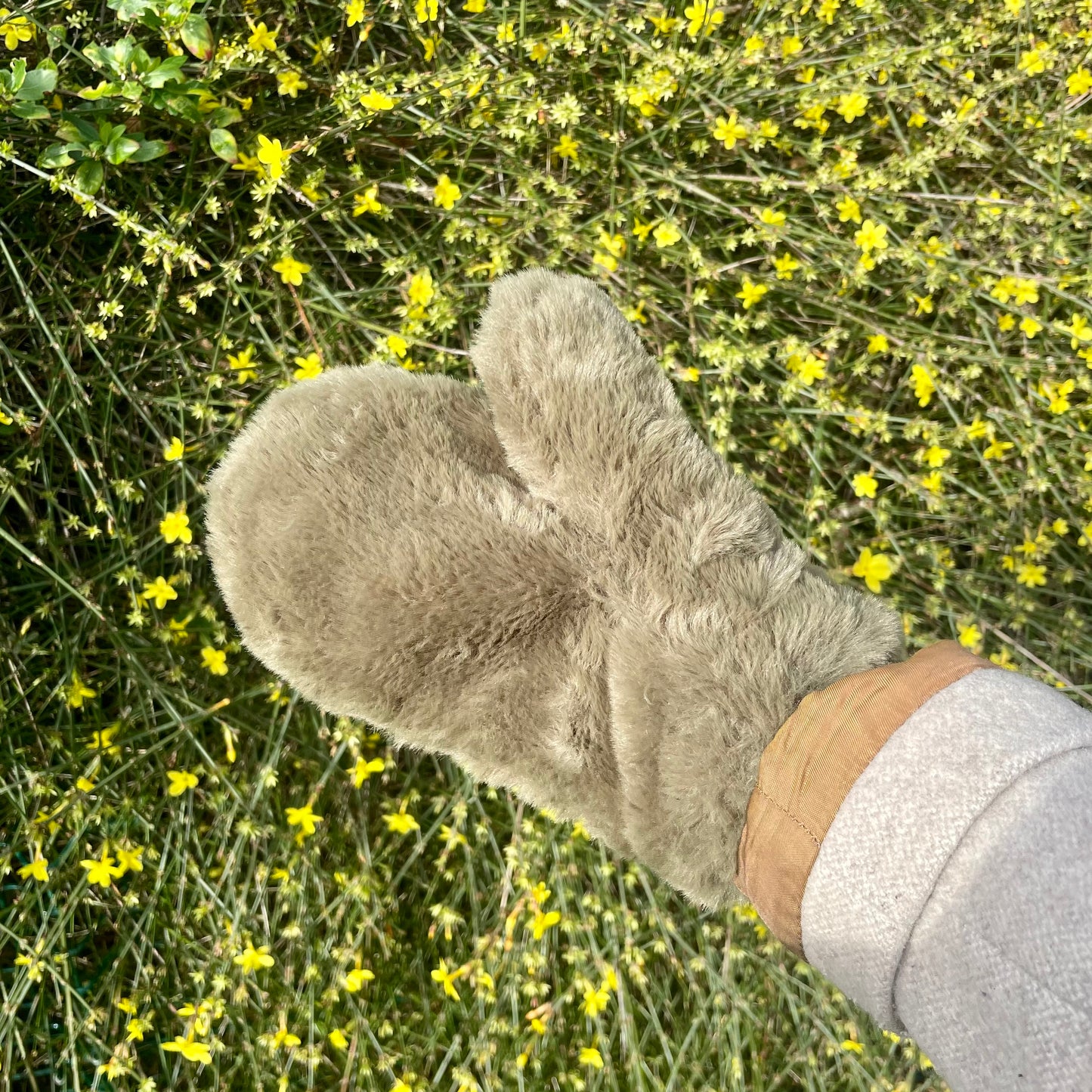 Moufles fausse fourrure