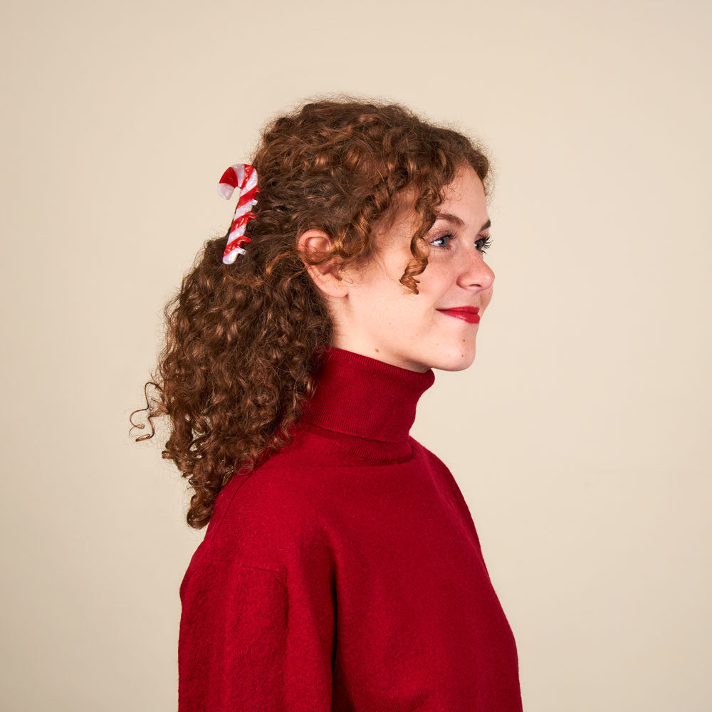 Pince a cheveux "Sucre d'orge"