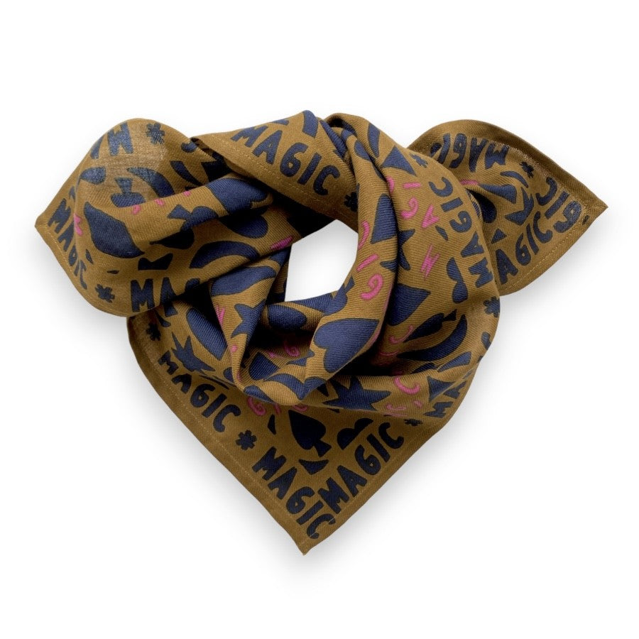 Petit Foulard Manika "MAGIC" Latte