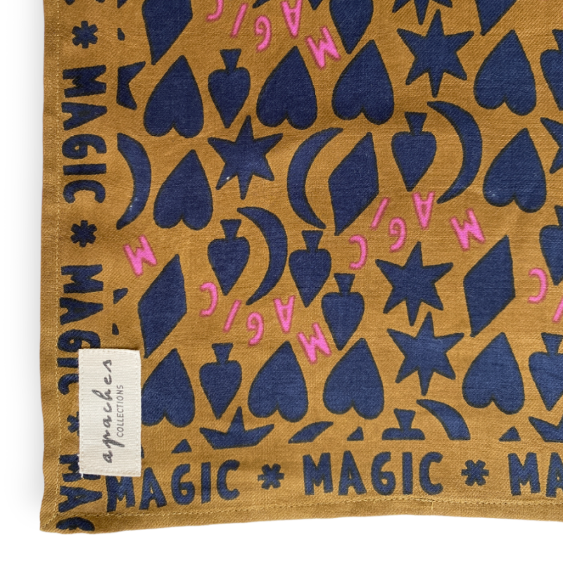 Petit Foulard Manika "MAGIC" Latte