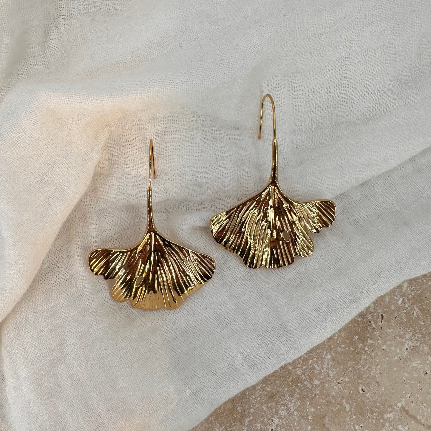 Boucles d'oreilles "Ginkgo"