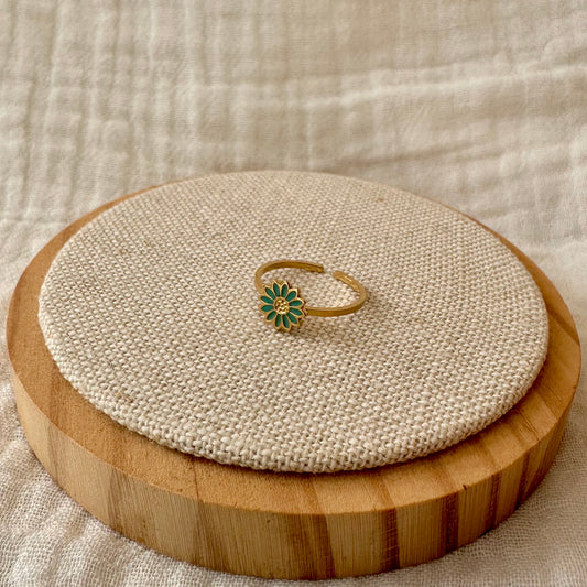 Bague enfant "Marguerite bleue"