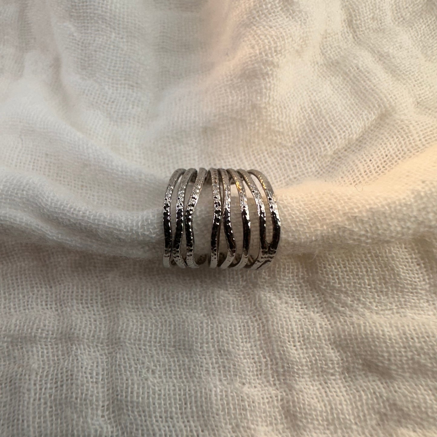 Earcuff "Daphné" argenté