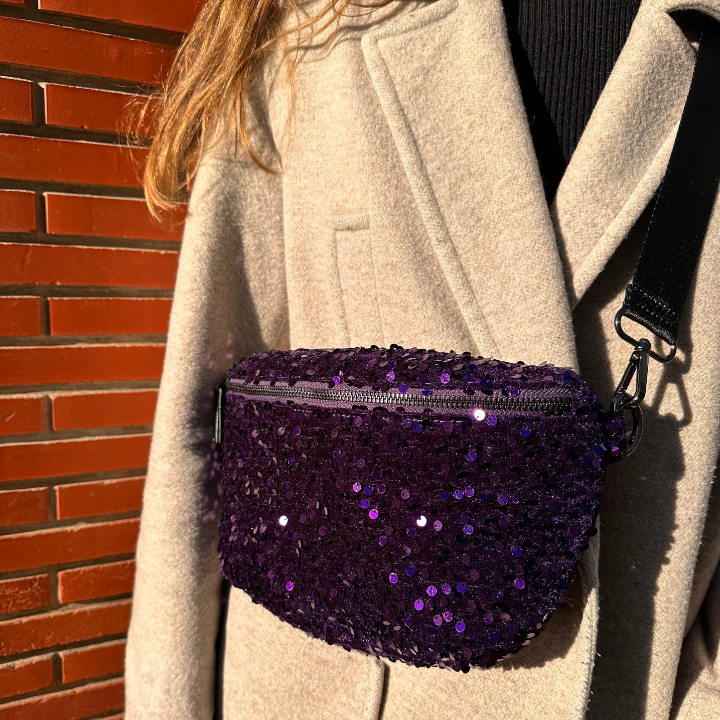 Sac banane "Adie" violette