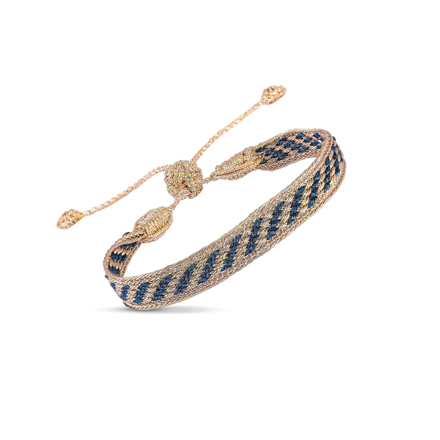 Bracelet "Izy" doré et bleu