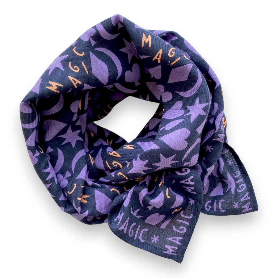 Grand Foulard "MAGIC" Violet