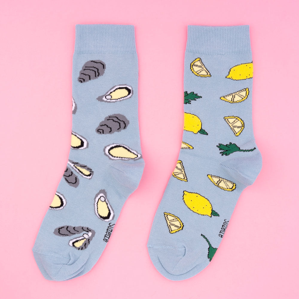 Chaussettes "Huîtres et Citron"