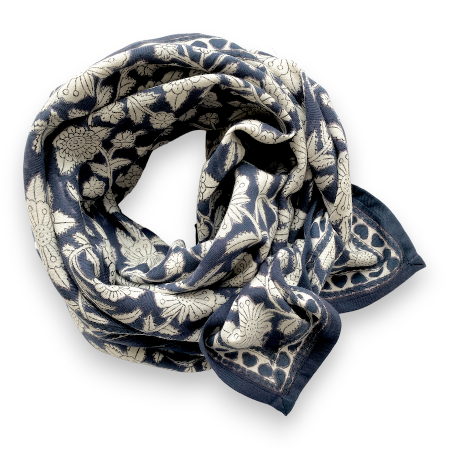 Grand Foulard Latika "CŒUR" Orage