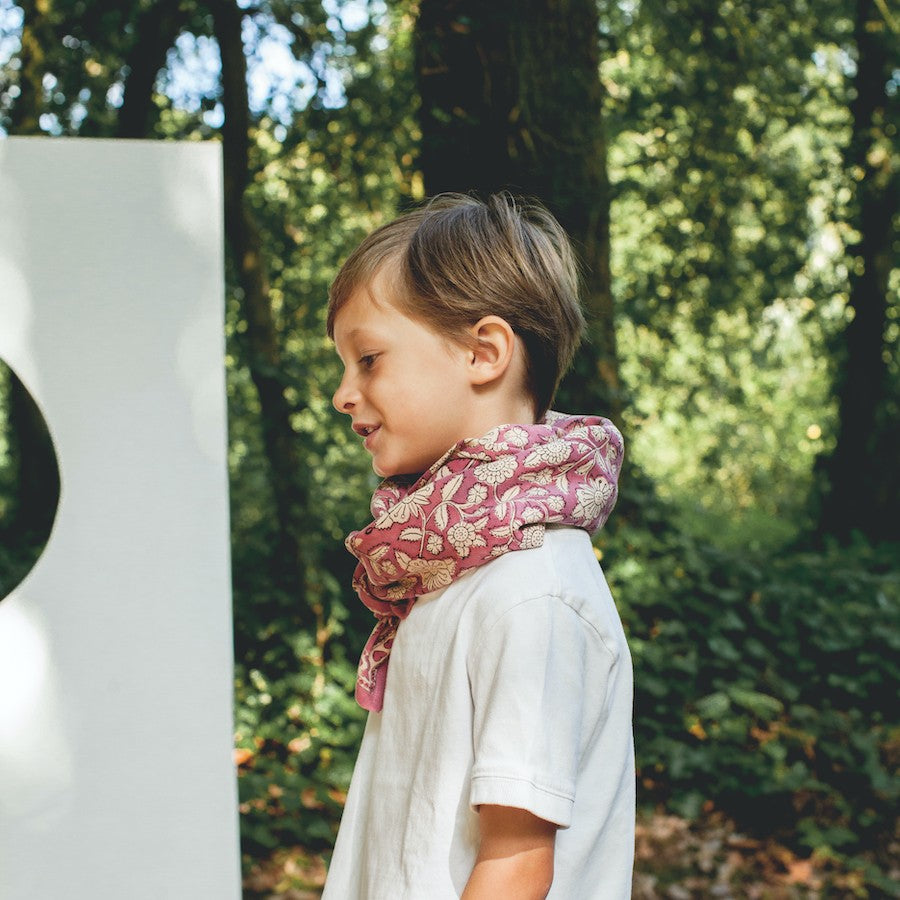 Grand Foulard Latika "CŒUR" Pétales