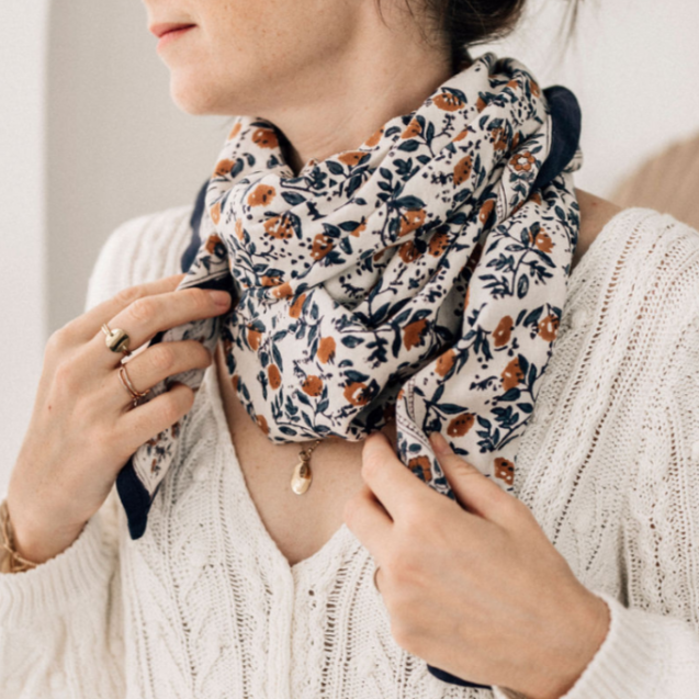 Grand Foulard "MAYLI" Orage