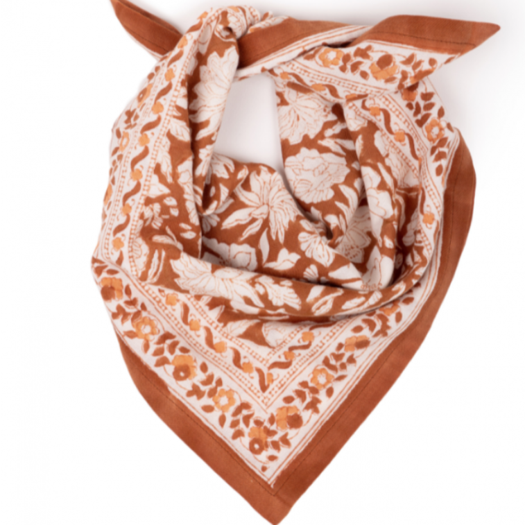 Petit Foulard "SALVADOR" Terracotta